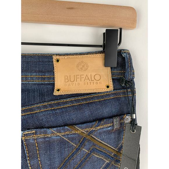 Buffalo David Bitton Roxie Low Rise Tulip Leg Denim Jeans Women's Size 24 New - Picture 8 of 11